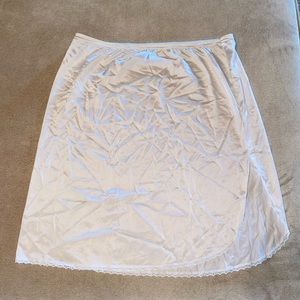 white velvet skirt